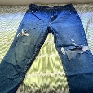 Abercrombie and Fitch ankle straight ultra high rise size 34 long